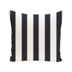 e by design Stitch in Time Stripes Print Outdoor Pillow EBYD3372